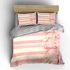 Striped pattern, bows, lace. Bedding sets Duvet cover sets Duvet covers Pillowcases(1 * Duvet Cover 2 * Pillowcases without duvet insert)