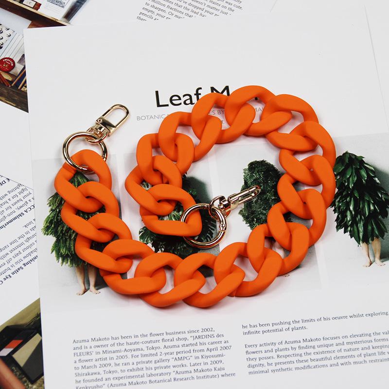 

Акрилова ланцюжок для сумки: Канді-кольори, Покриття гумовою фарбою, 28 варіантів кольору, Ручний розпис, Акрилове покриття