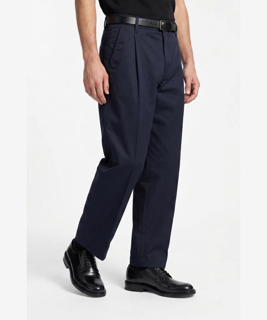 HUGO Cotton Single-Pleat Slacks 50544758_405