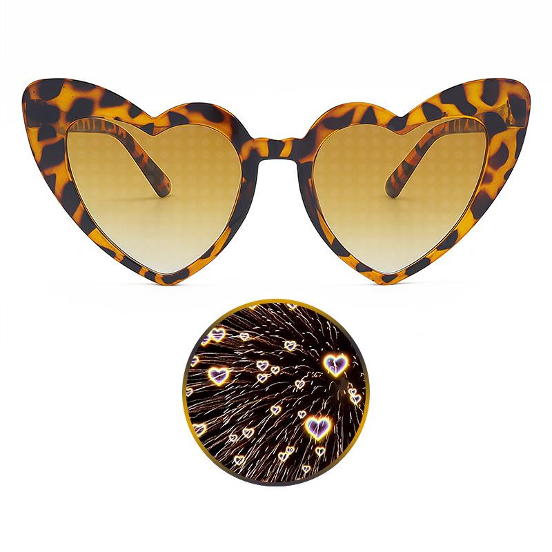 Heart Effect Night Glasses - Trendy Douyin Style Romantic Sunglasses for Women