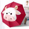 1 Stück Kuh Automatischer Auf-/Zuklappbarer Regenschirm - Kompaktes 8-Rippen-Design, Täglicher Gebrauch, Perfektes Geschenk für Freunde & Familie yy260327069