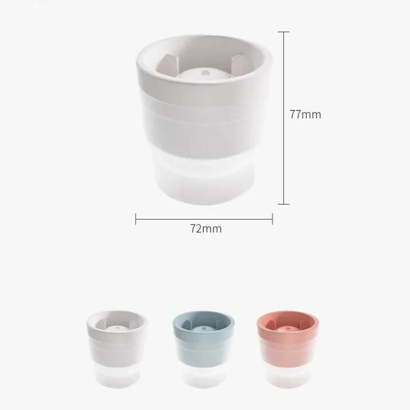 1/2/4 st Silikon Isbitsform Stor Rund Form Livsmedelsgodkänd Rund Bricka Bar Coola Prylar Köksredskap Form för att Göra