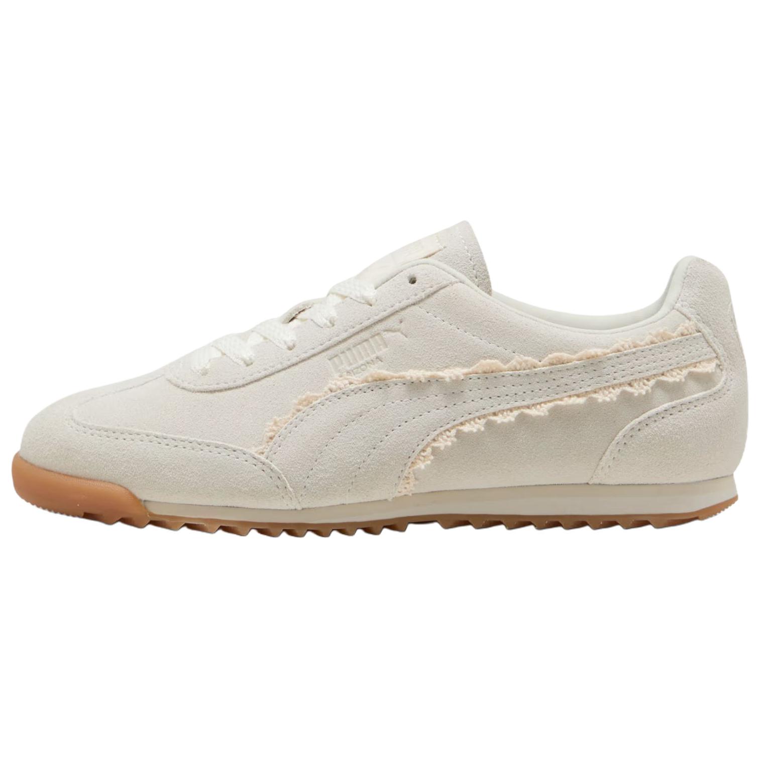 Puma Arizona Lace Warm White Caramel Latte Women Sneakers Cream Caramel-Latte------Features 407771-01 35.5