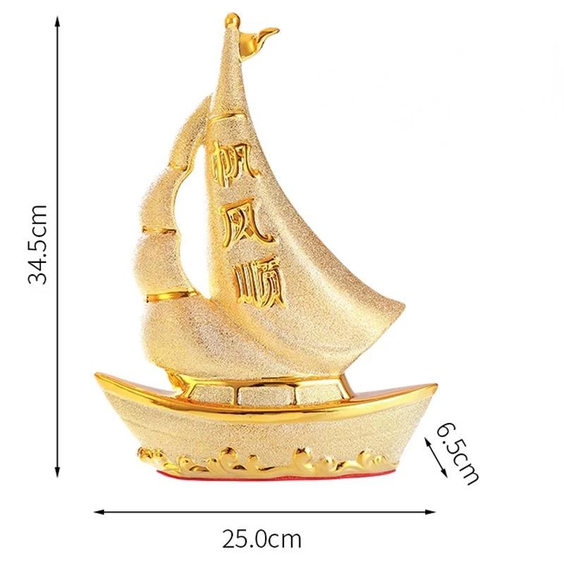 Heimdekorationszubehör Ornament Segelboot Wohnzimmer Schreibtischdekoration Ladeneröffnungsgeschenke Keramikhandwerk
