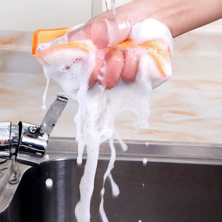 10/5/3/1PCS Dishwashing Sponge Wood Pulp Kitchen Thick Cleaning Cotton Does Not Damage The Pot and Pot Good Thing Scouring Pad Magic Wipe Block