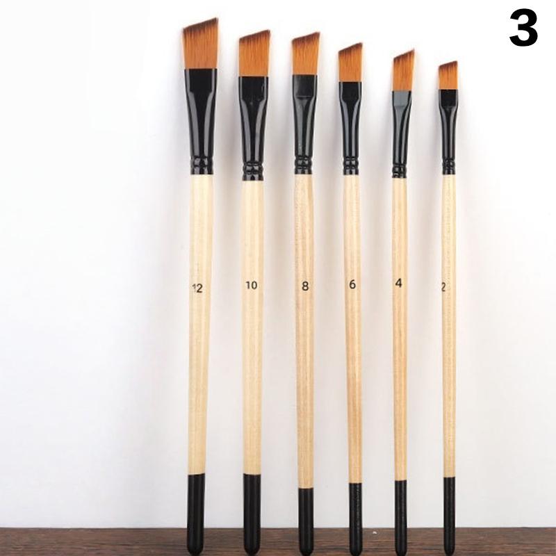 Professionelles Künstler-Pinselset Nylonborsten für Aquarell-, Acryl-, Ölmalerei, Basteln & Gesichts-Körper-Handwerk Hakenlinie