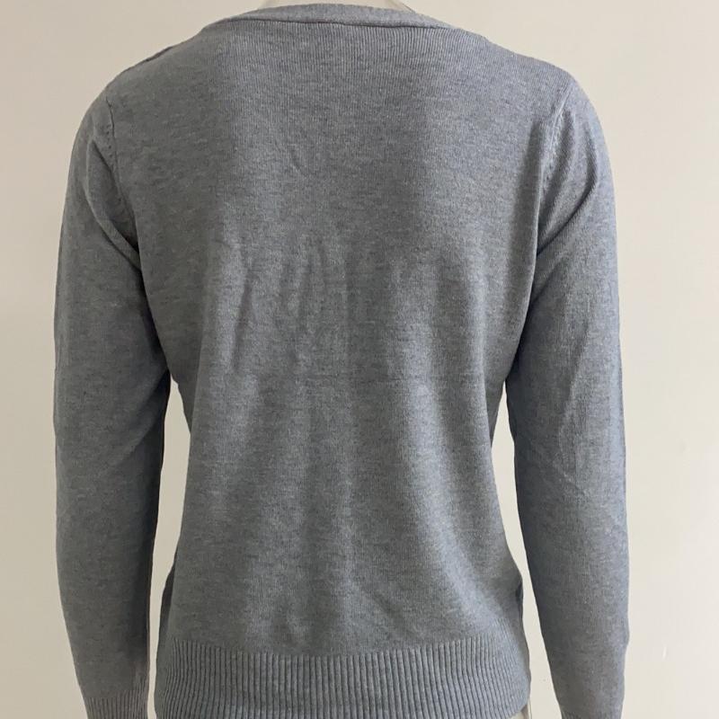 Jesień Nowy Slim Fit Casual Dzianinowy Kardigan Kobiety Moda Vintage Luźny Sweter z Dekoltem w Serek Kurtka Damska Zimowa Odzież Eleganckie Damskie Kardigany 25065