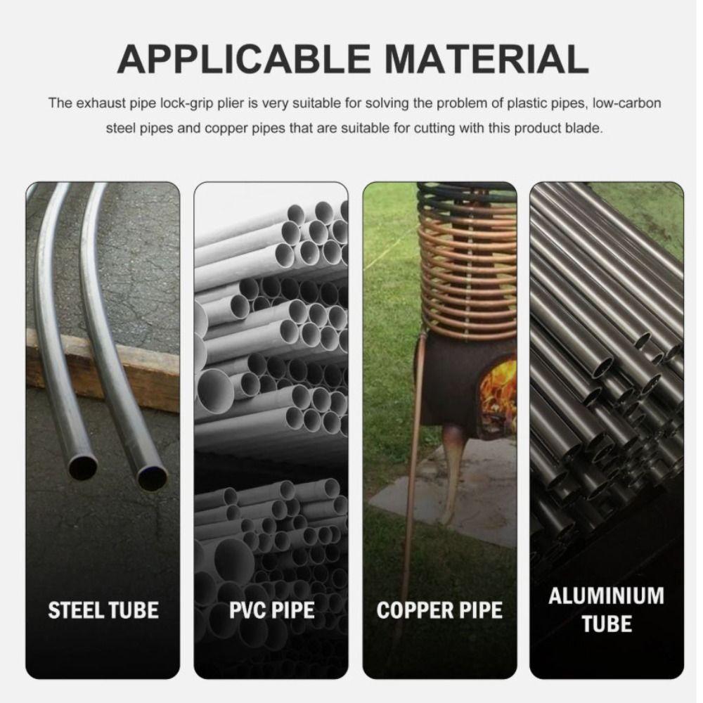 Carbon Steel Chain Pipe Cutter Rolling Pipe Cutting Tool Multi-Wheel Cutter  Three-Way Catalytic