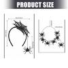 Halloween Spiders Hair Ornament Necklace Set Safe Costume Props Spiders Themed Party Costume Set For Various Ages