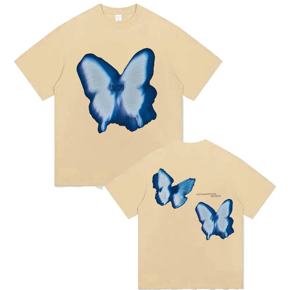 Singer Aitana Metamorfosis Album Tour 2025 Print T Shirts Unisex Womens Summer Fashion Cotton Short Sleeve Tshirt Fans Streetwear