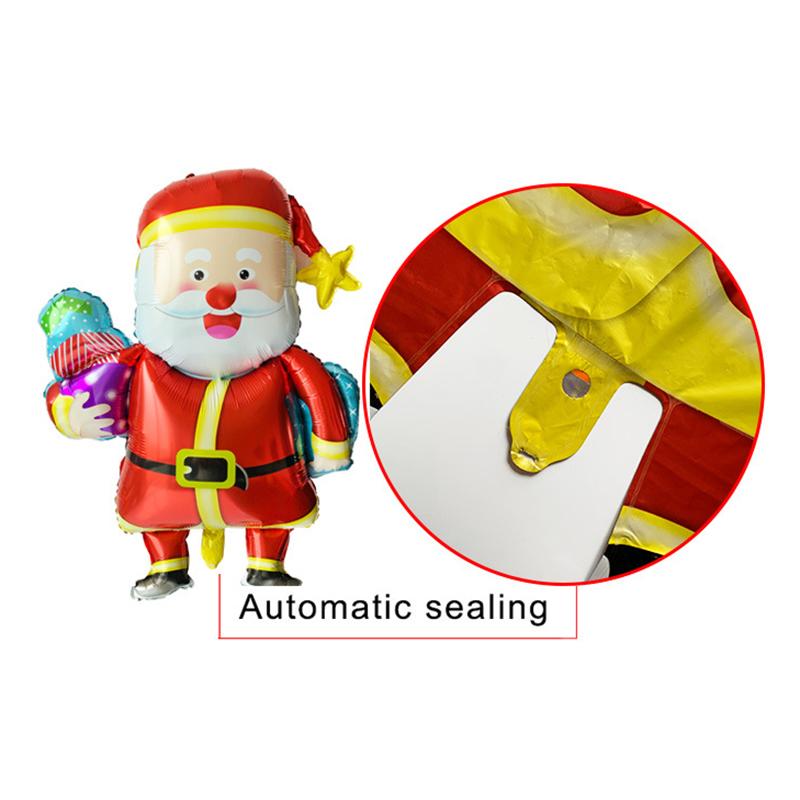 Christmas Balloon Large Santa Claus Decorative Balloon Aluminum Foil Balloon For Christmas Party Decorative Supplies