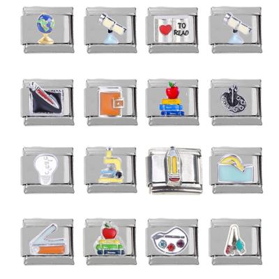 Personalized Alternative Patterns Italian Charm Bracelet Link Stainless Steel Removable Modules for Italian Bracelets
