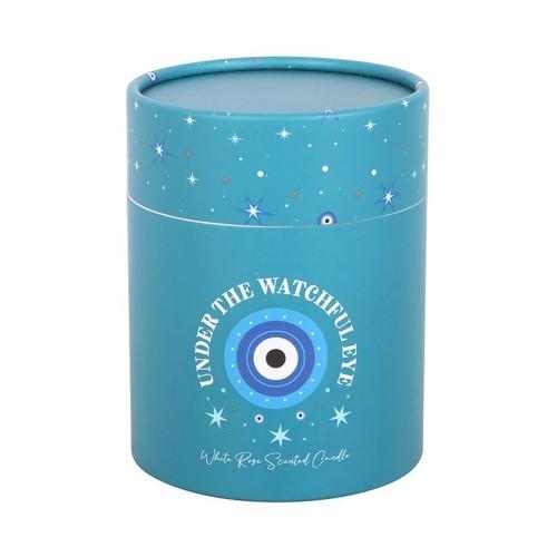 Something Different Under Watchful Eyes White Rose Candle