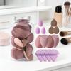 12 14 Pcs Makeup Sponge Blender Beauty Egg for Foundation Powder Application with Storage Bottle Powder Puff Makeup Sponge Set