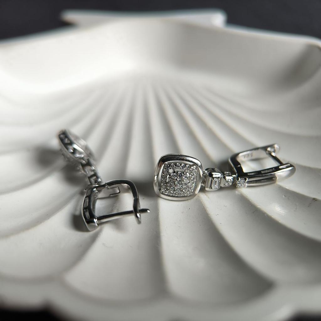 Silver Earrings with Cubic Zirkonia (2186618)