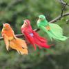 Craft Colorful Feather Foam  Decoration Model Artificial Bird Tit Fake Sparrow Emulation Bird