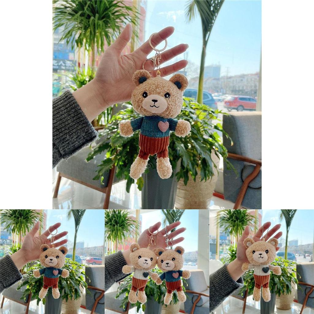 Love Teddy Bear Plush Pendant Adorable Mini Toy Keychain For Birthday Valentine's Day And More!
