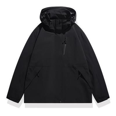 Jacke Herren Herbst und Winter Leichtgewichtiger Workwear-Stil Amerikanische Jacke Herren Kapuzen-Sport-Freizeitjacke Herrenbekleidung
