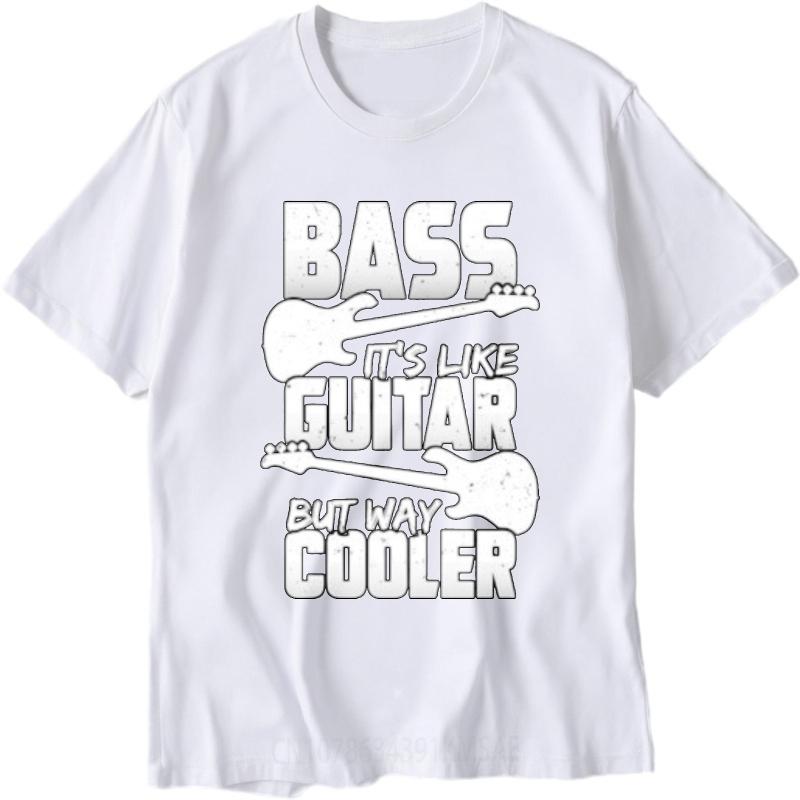 Brand Tshirts for men Printed Man short sleeve tshirt Graphic Bass Its Like Guitar But Way Cooler Cool For men Tee shirt