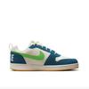 Nike Court Borough PRM Abrasion Resistant Slip Resistant Low top Skateboard Shoes Men's Blue Green 844881-100(Team1392-WOLF)