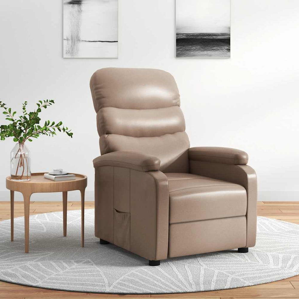 Cappuccino Faux Leather Recliner