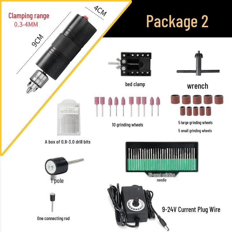 Compact Variable Speed Electric Jade Grinder & Mini Engraving Drill