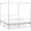 VidaXL Canopy Bed Frames White Metal 180 X 200 Cm