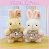 Cute Soft Rabbit Plush Doll  With Soft Short Fur And Pp Cotton Filling Kids For