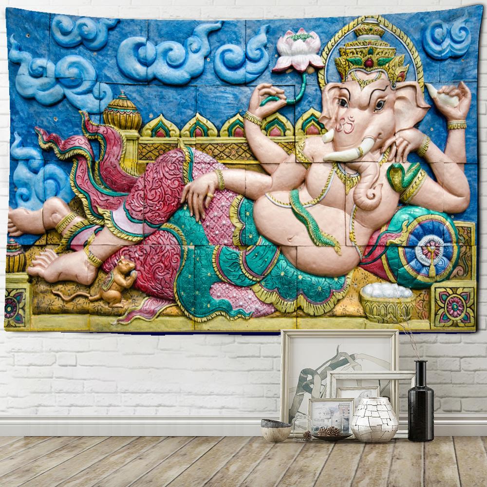Meditation Indian Buddha Tapestry Wall Hanging Buddhist Psychedelic Witchcraft Bohemian Hippie Bedroom Home Decor