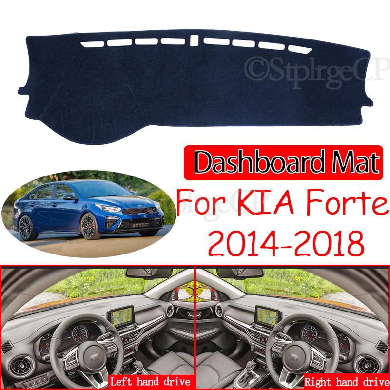 Anti-Slip Mat Dashboard Cover Sunshade Dashmat Carpet Car Accessories Cerato K3 Vivaro for KIA Forte 2014 2015 2016 2017 2018 YD