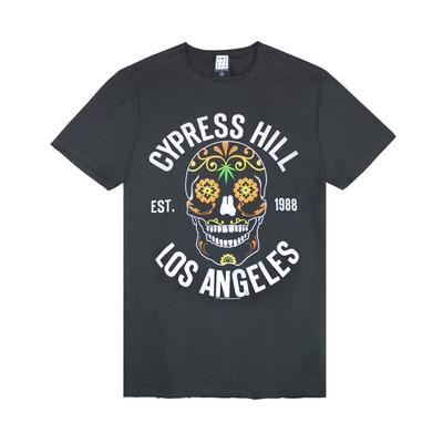 Mens Cypress Hill Floral Skull T-Shirt