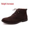 Men's Frosted Leather Mid-Top Winter Desert Boots In British Style