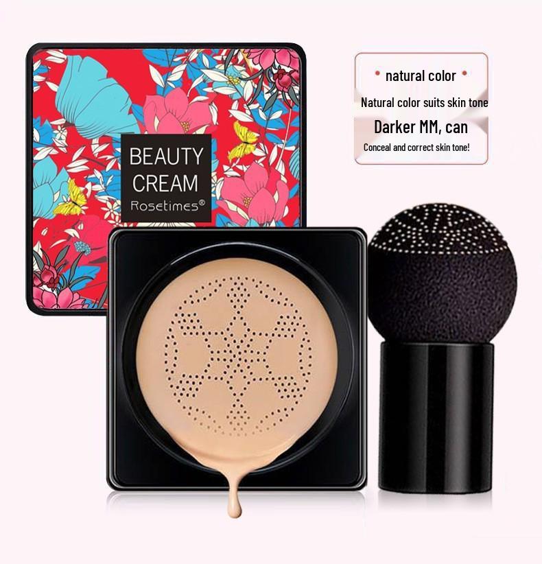 Rose Age No-Cakey Nude BB Cream Foundation & Primer with Butterfly Puff