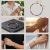Inspirational Natural Crystal Bracelet with Colorful Beads and Elastic Woven Band Comfortable Inspirational Gift