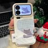 Sleeping kitten is suitable for Apple 17pro mobile phone case 16proma x13p imitation leather 12pro cartoon personality 11