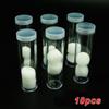 Coin Tube Storage Box Transparent Collection Shockproof Protection 10Pcs