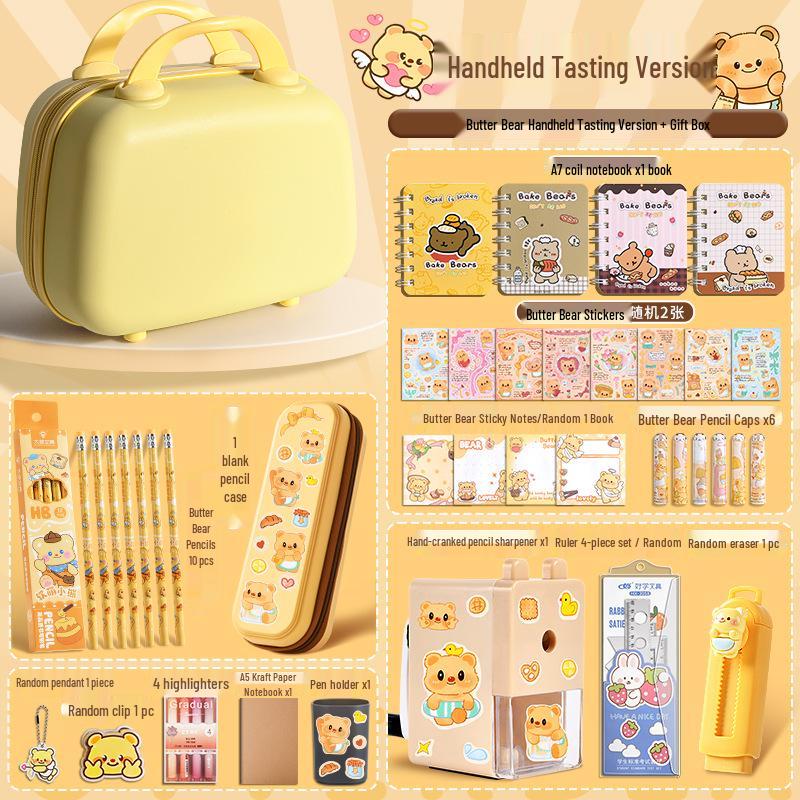 Butter Bear Stationery Set: Creative Back-to-School Gift for Kindergarten and Primary Students