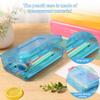 6Pcs Plastic Pencil Box Transparent Large Capacity Pencil Box Stackable Translucent Pen Box Portable Storage for Home Office