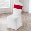 Spandex Chair Sash Solid Color Satin Ribbon Bows Chair Bands  Wedding Banquet Events Decoration