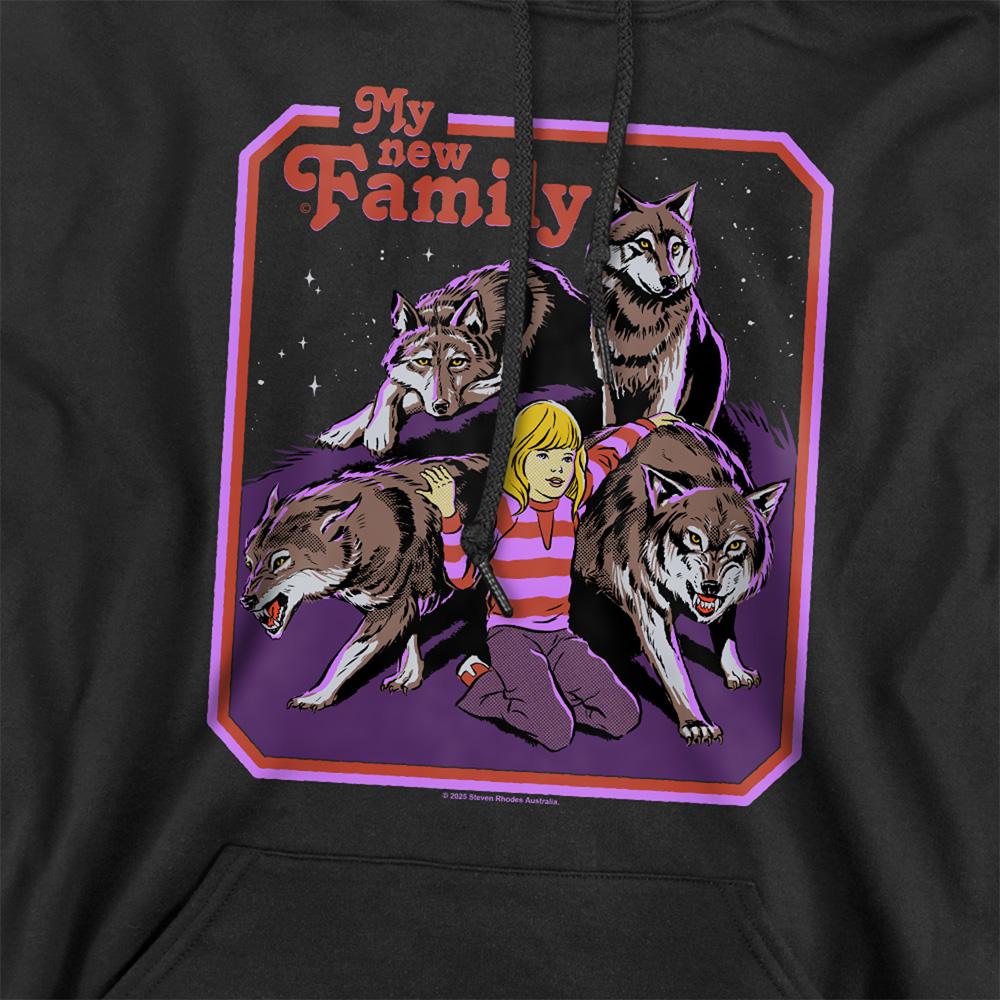 Steven Rhodes Unisex Adult My New Family Hoodie