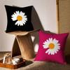 Anime Daisy Pillow Case Sofa and Living Room Decorative Cushion Covers Dust-proof and Mite-proof Invisible Zipper