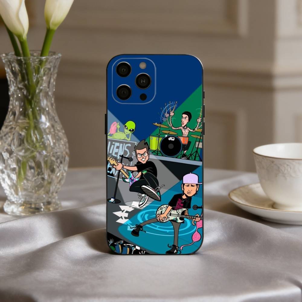 

Punk B-Blink-182 Band Phone Case Silicone Soft For IPhone 17pro 16 15 14 13 12 11 X XR Plus Pro Max Plus iPhone15promax