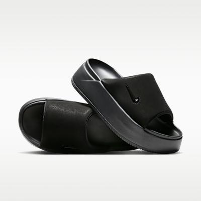 Nike Wmns Calm Elevation Slide Triple Black 35.5