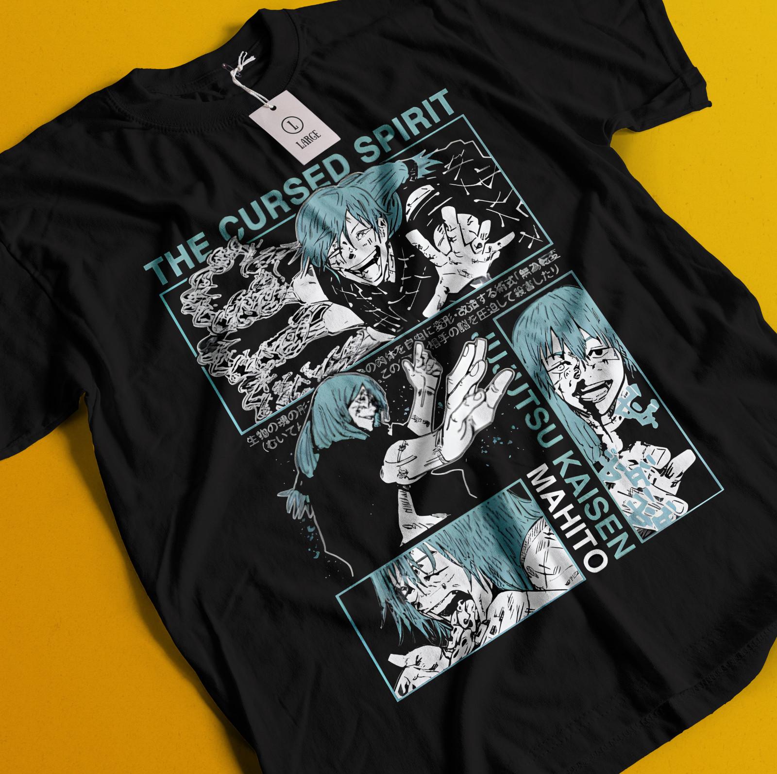 

Mahito Shirt Geto T-Shirt Mens Womens Tees Top Gojo Satoru Tshirt Jujutsu Kaisen Tee Jogo JJK Sukuna 2XL