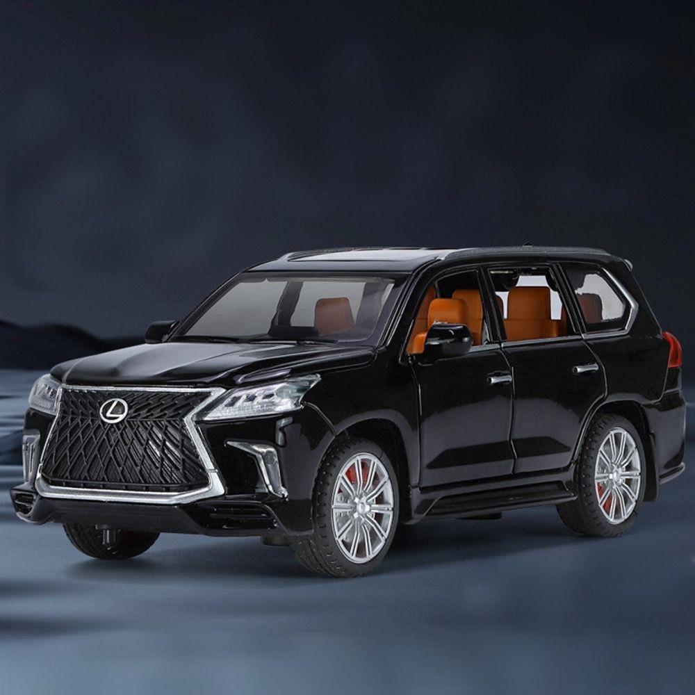 1/32 Lexus LX570 SUV Alloy Car Model Diecasts Metal Off-road Vehicles Car Model Sound and Light Simulation Kids Toys Gift
