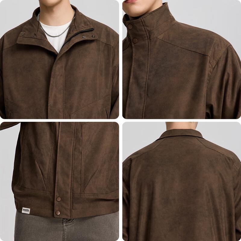 Mark Fairwhale Herren Amerikanische Retro Lammwolljacke