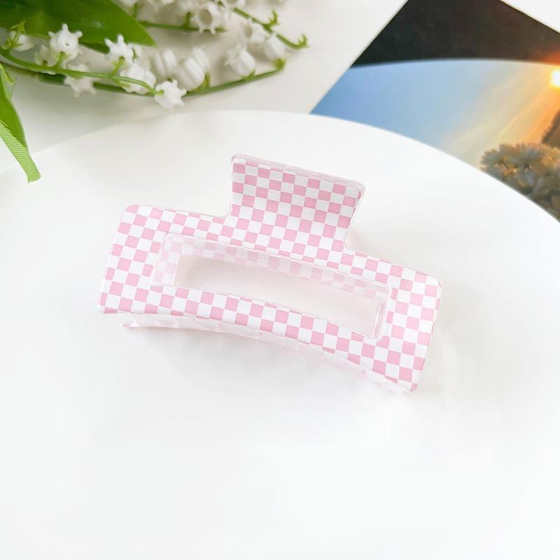 Sweet Fruit Heart-shaped Printed Grab Clip Shark Clip Simple and Fresh Semi-tied Hair Clip and Hair Accessory