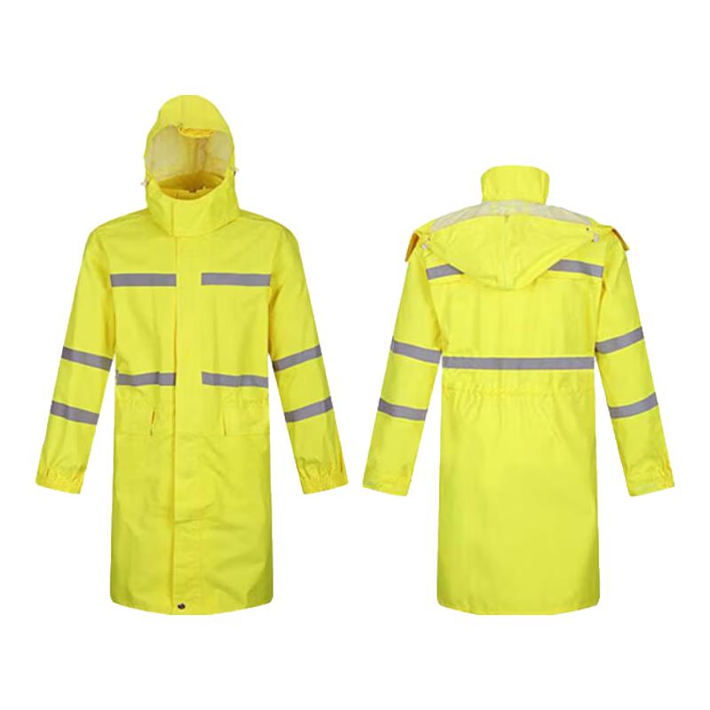 Zhuopu Fluorescent Yellow Reflective Waterproof Rain Suit