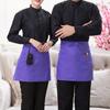 Half-length Short Waist Apron with Pockets Catering Chefs Bar Waiters Uniform