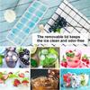2pcs Removable Lid Ice Cube Tray Spill-Resistant Freezer Ice Mold Stackable Ice Cube Mold  Home